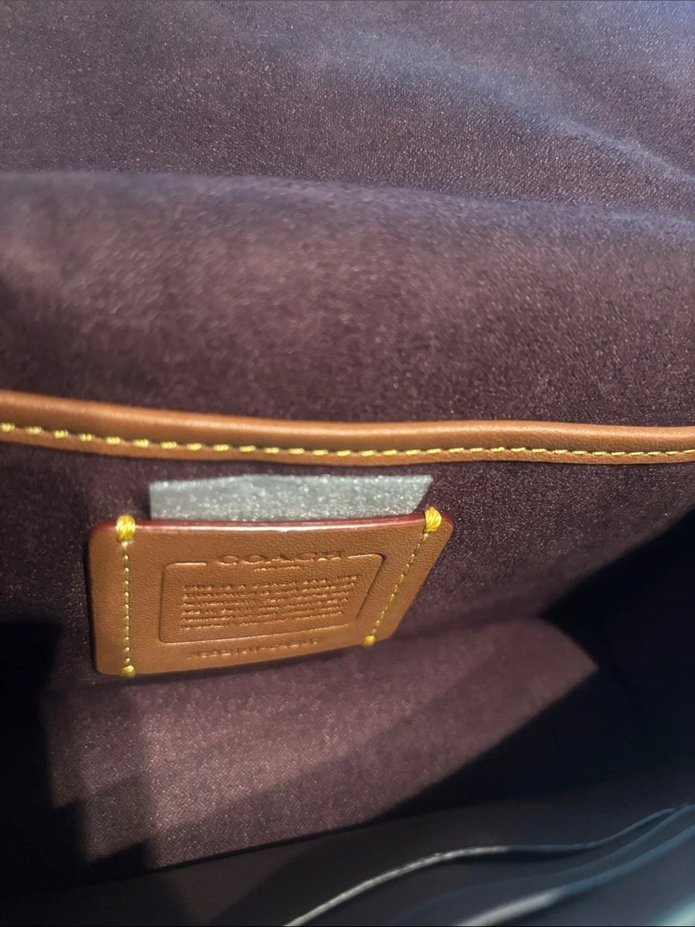 Coach sleek leather